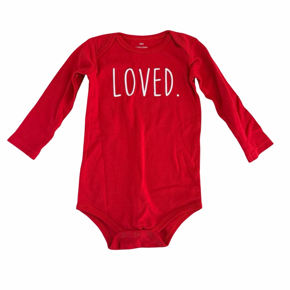 Wonder Nation “LOVED.” Long Sleeve Bodysuit – 24M NWOT